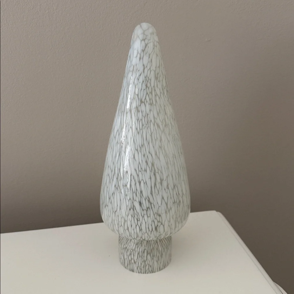 West Elm White and Gray Decorative Accent